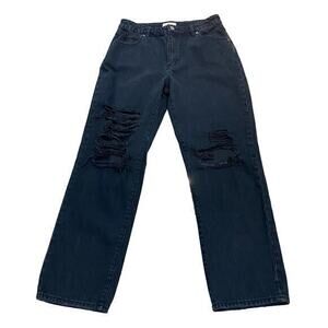 Rolla’s Original Cropped Straight Black Jeans Size‎ 30